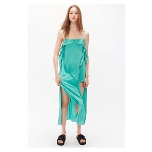 Urban Outfitters Linen Side Slit Romper